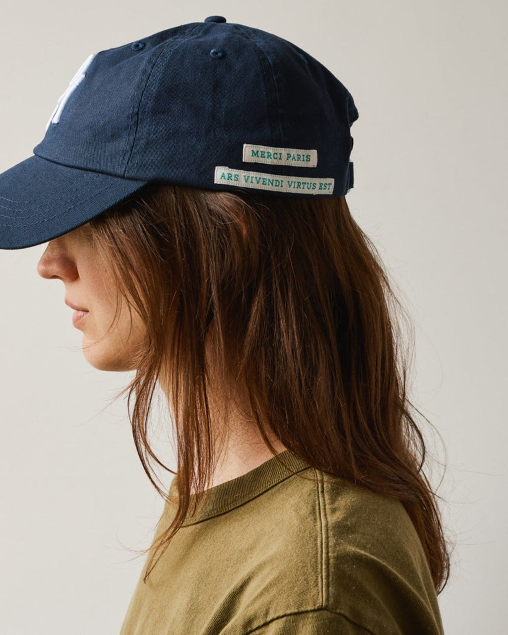 Merci - Casquette Mp - Marine & Blanc