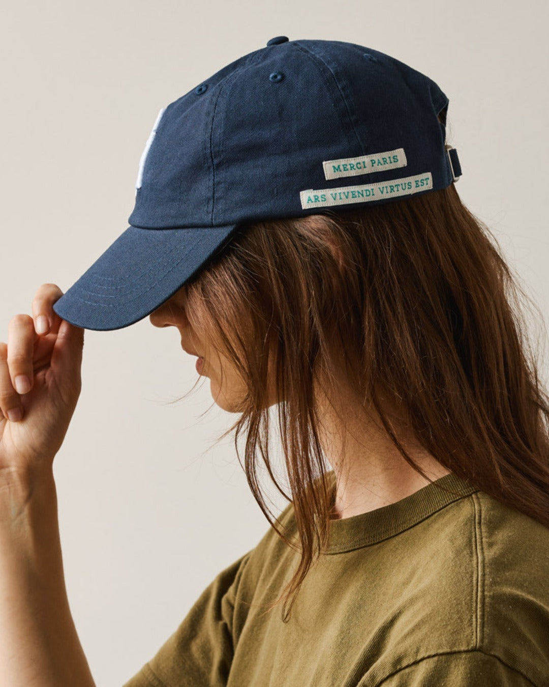 Merci - Casquette Mp - Marine & Blanc