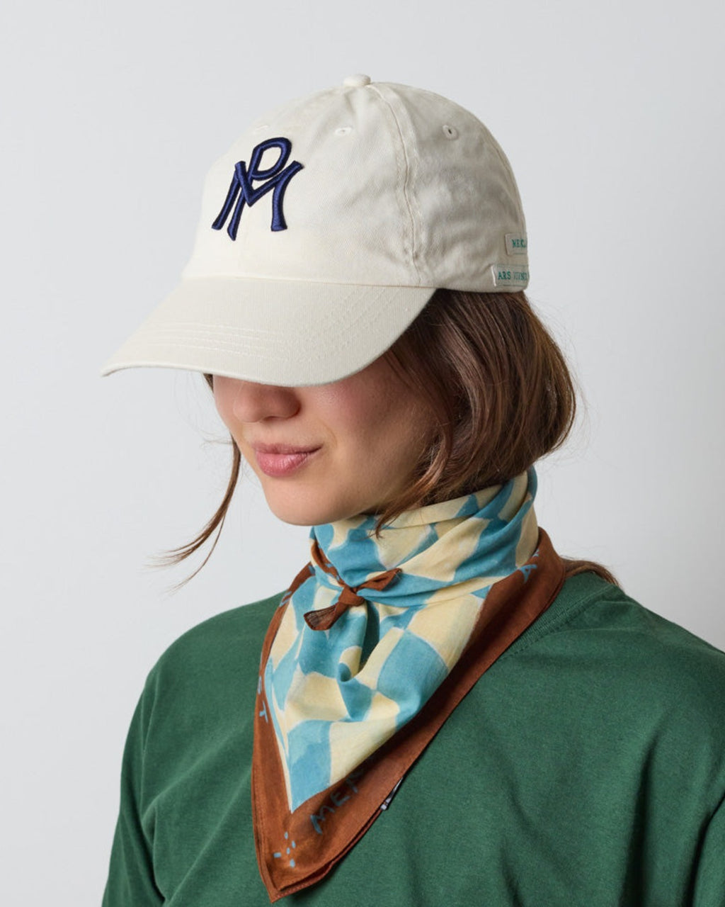 Merci - Casquette Mp - Ecru & Marine