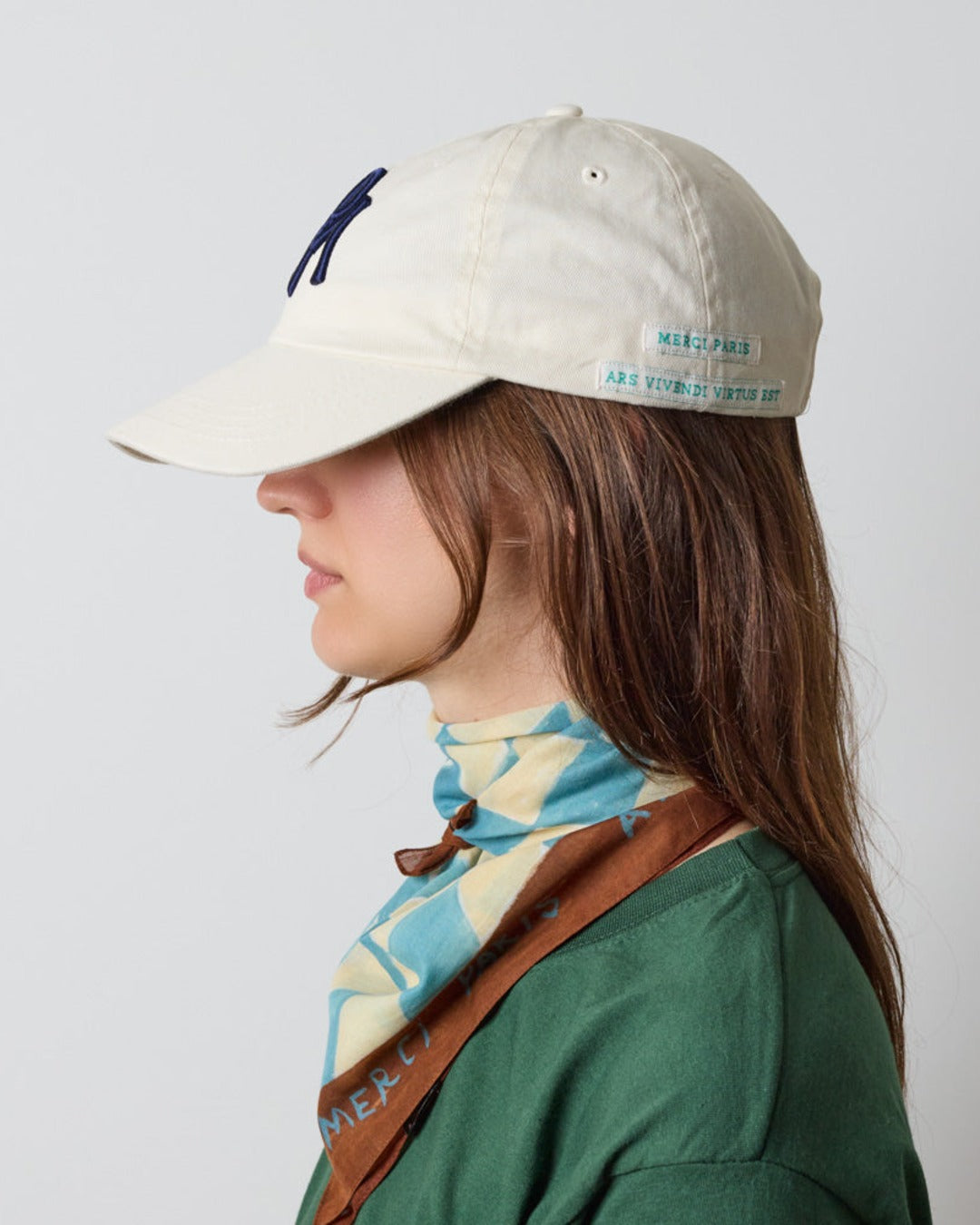 Merci - Casquette Mp - Ecru & Marine