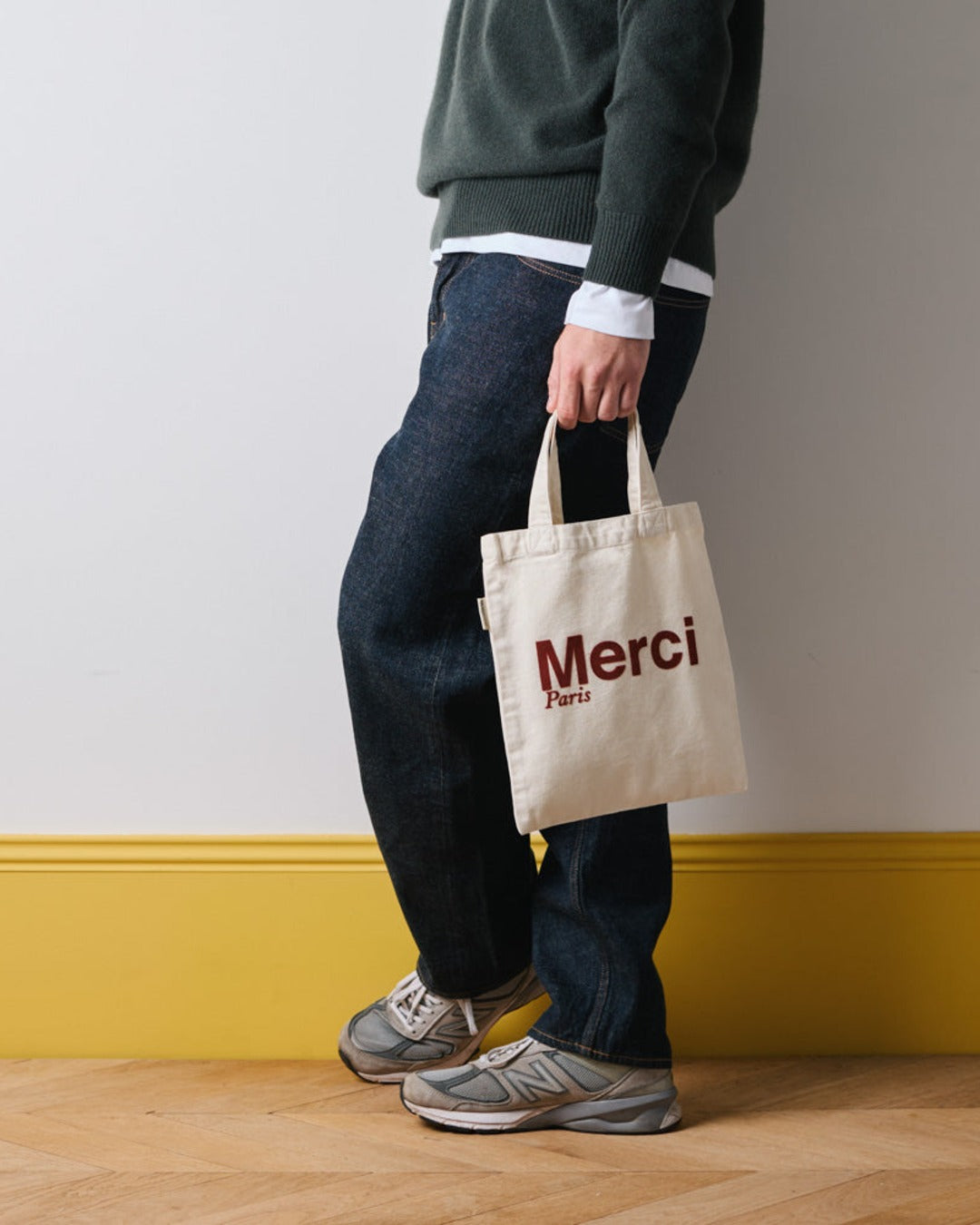 Merci - Tote Bag En Coton - Crème & Vin