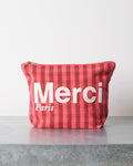 Merci - Pochette En Coton - Rose, Vin & Crème