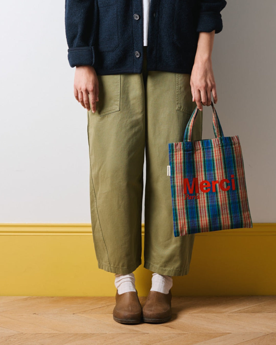 Merci - Tote Bag En Coton - Violet, Orange & Rouge