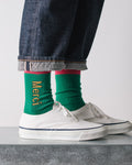 Merci - Chaussettes Scrappy - Vert & Fushia