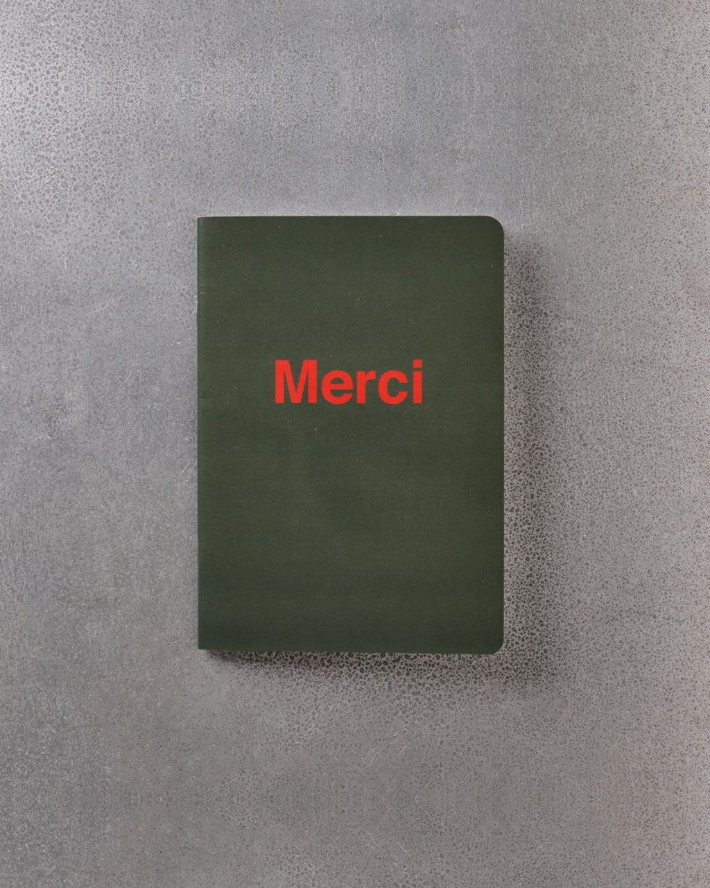 Merci - Carnet - Kaki & Rouge
