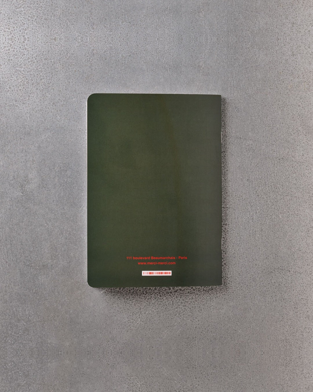 Merci - Carnet - Kaki & Rouge