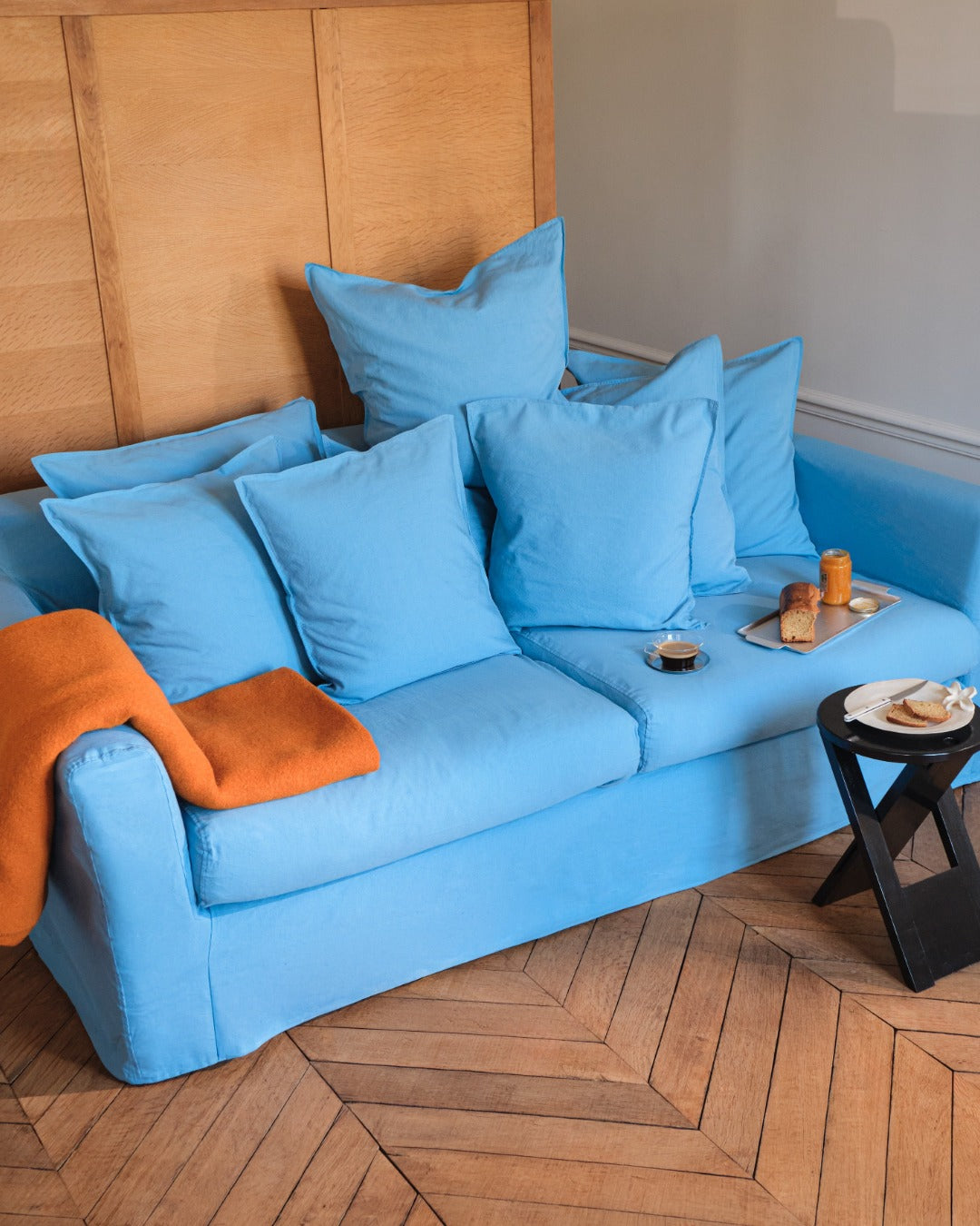 Merci - Convertible 3-seater sofa - Primary Blue