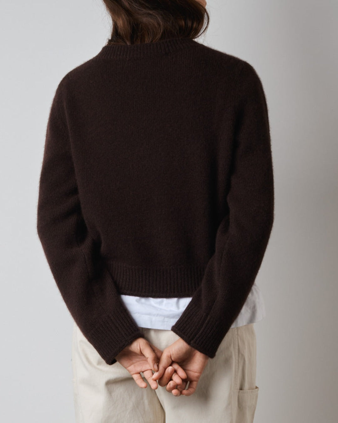 Merci - Charlotte sweater - Dark Brown