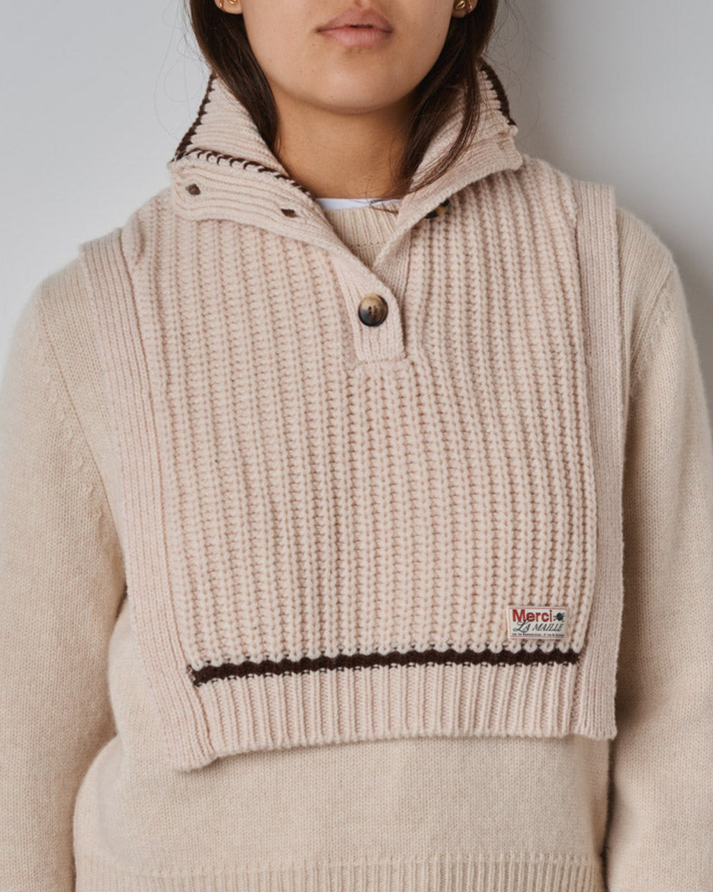 Merci - Mathilde Collar - Off-White & Brown