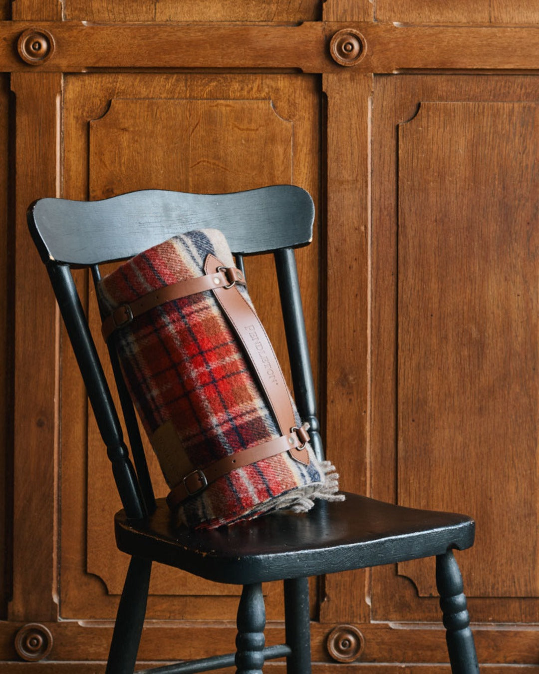 Pendleton - Red & White Checked Throw