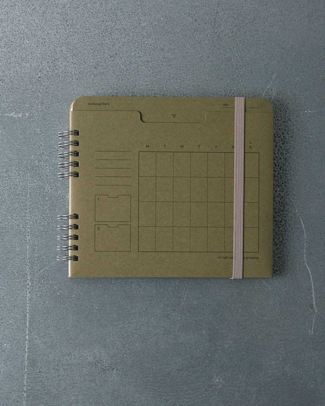 Gongjang - Planner 6 Mois - Vert Olive