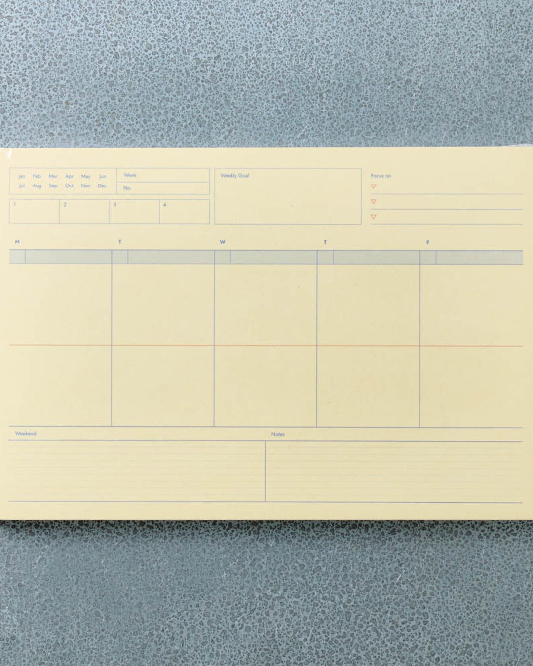 Gongjang - Bloc-Note Planner Hebdomadaire