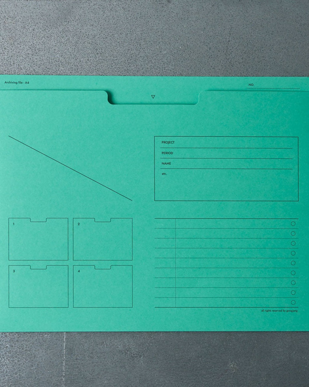 Gongjang - Pochette À Documents A4 - Menthe