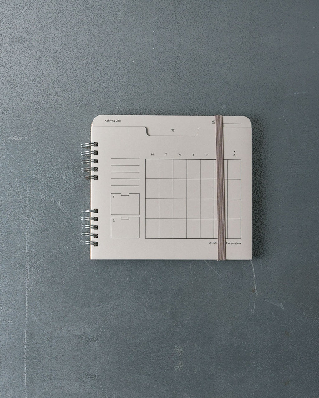 Gongjang - Planner 6 Mois - Gris