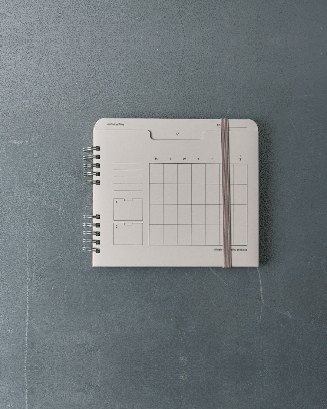 Gongjang - Planner 6 Mois - Gris
