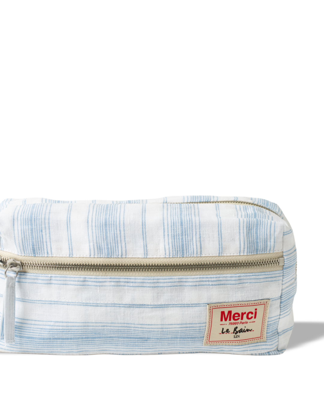 Merci - Toiletry bag - Primary Blue Canvas Stripes