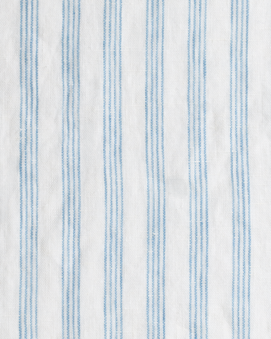 Merci - Washed linen placemat - Primary Blue Paintbrush Stripes