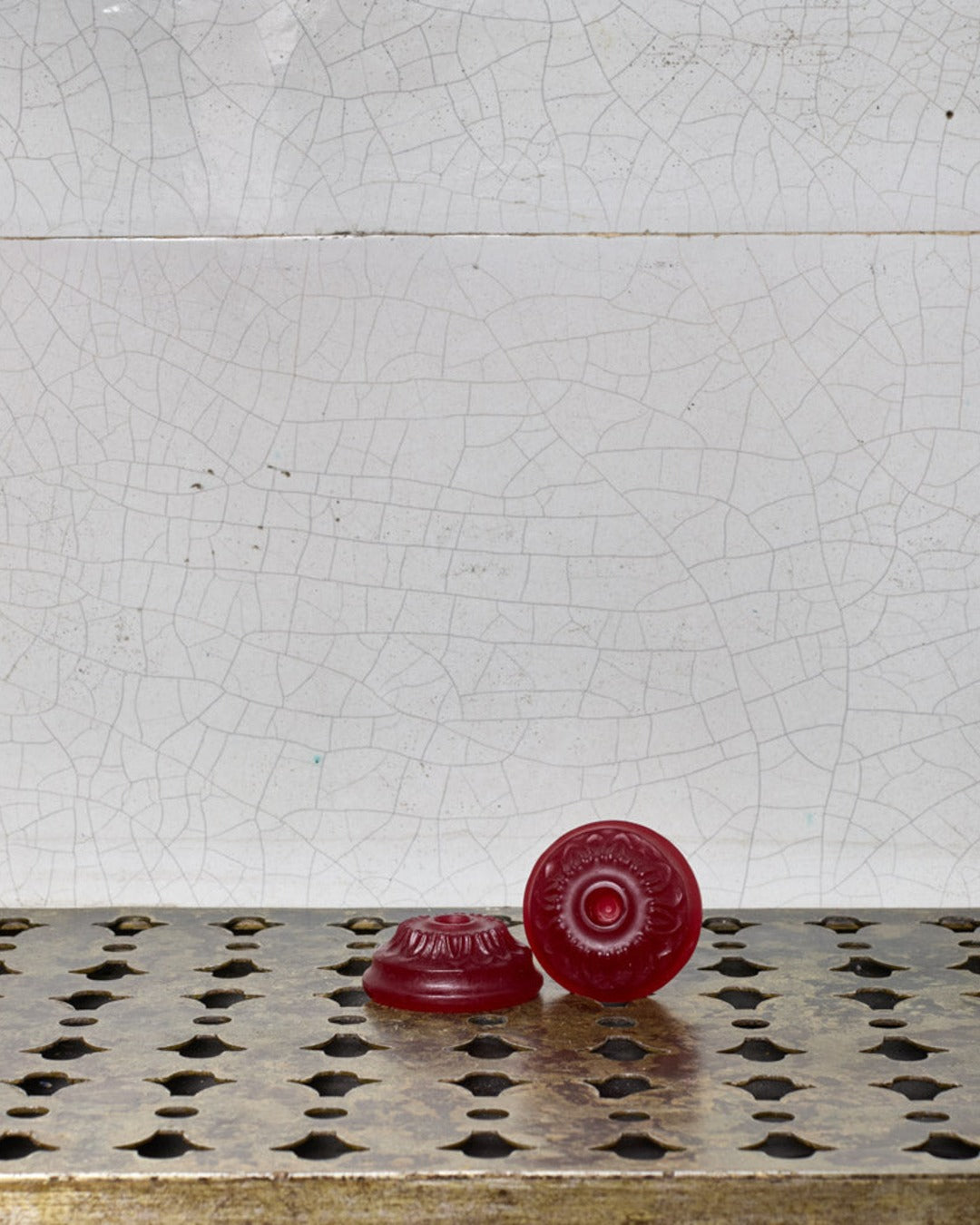 Ciergerie Des Premontres - Set of 25 Slim Candles - Burgundy