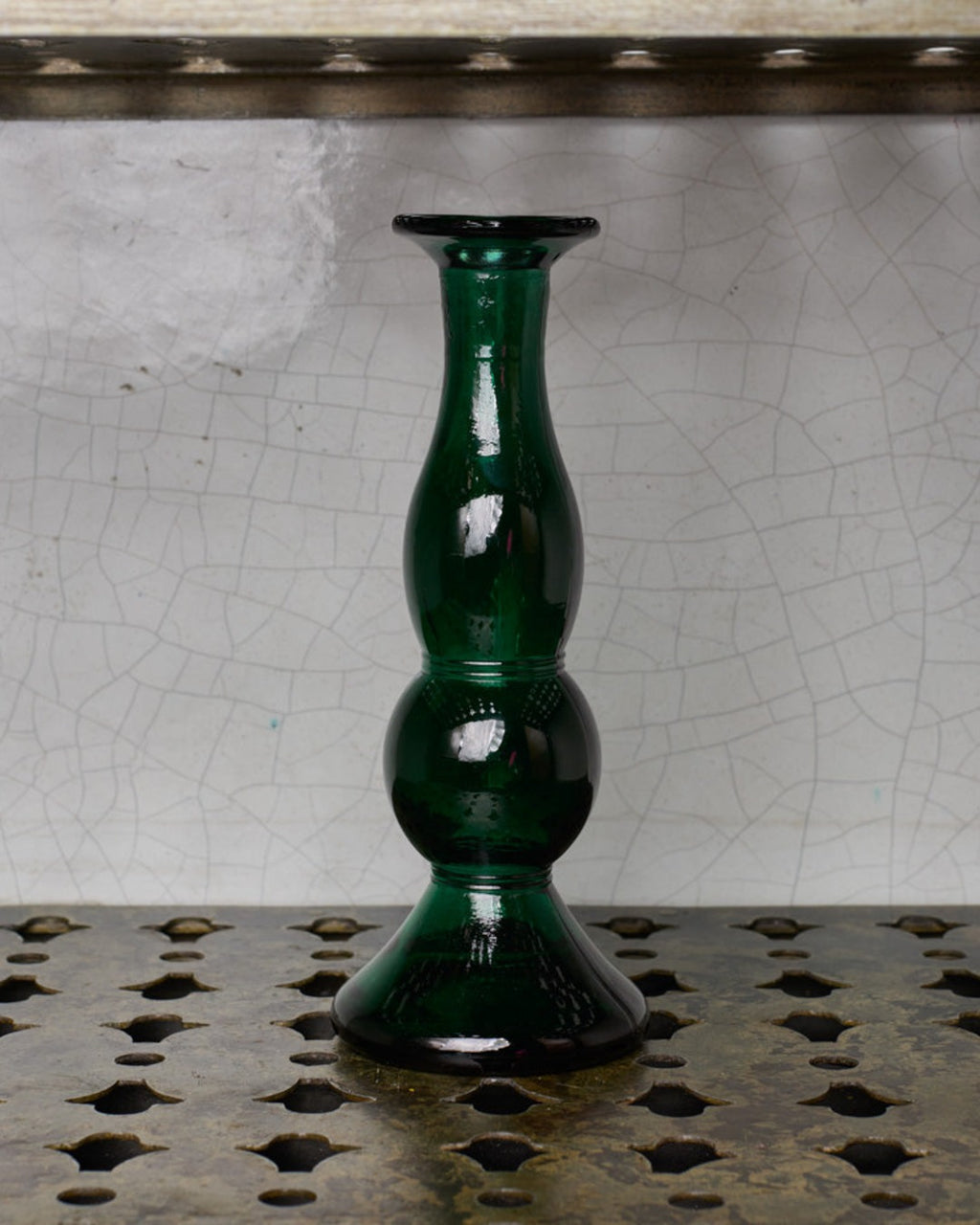 Vidrios San Miguel - Recycled glass candlestick - Mon - Green