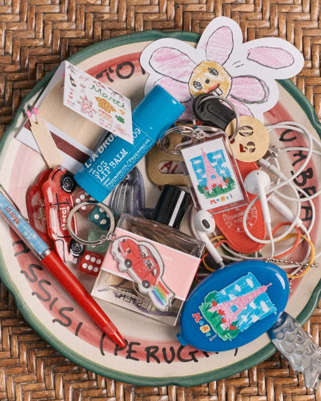 Merci x Shia Mcshia - Porte Clés Fiat 500
