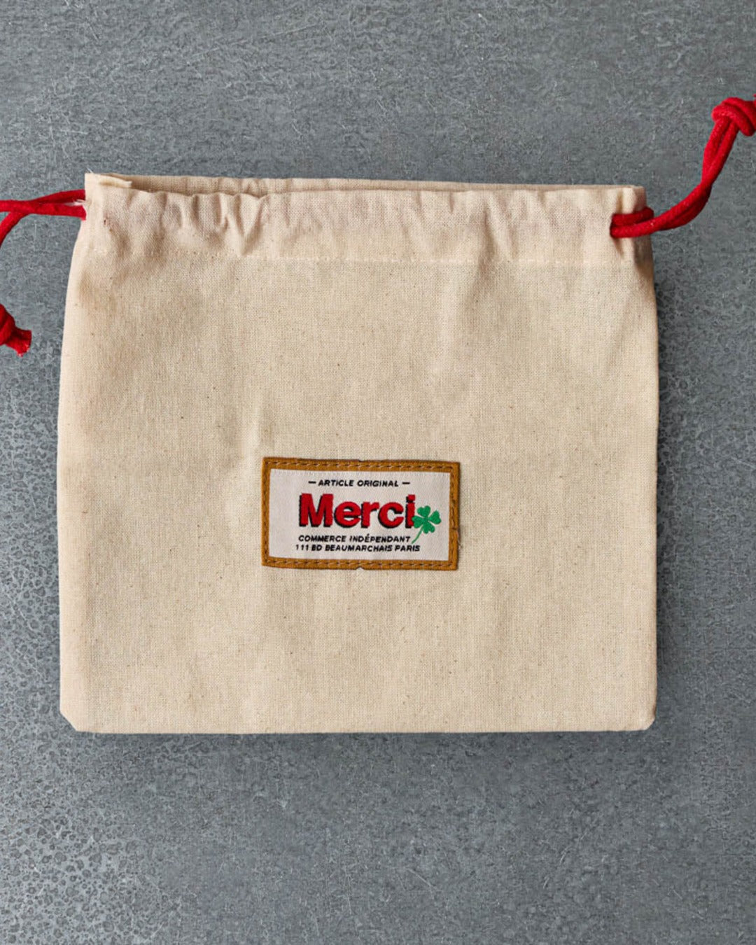 Merci - Flat Card Holder - Yellow