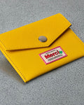 Merci - Porte Carte À Rabat - Jaune