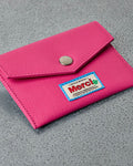 Merci - Porte Carte À Rabat - Rose