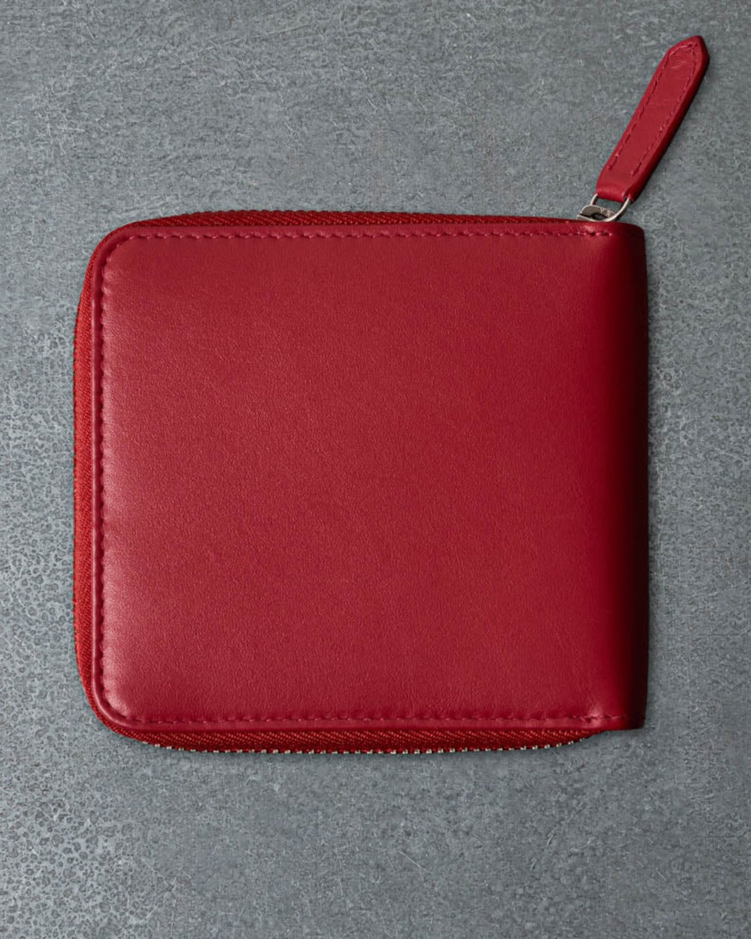 Merci - Porte Feuille Zip - Rouge