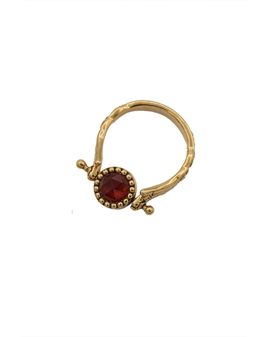 La2L - Sacha Eye Pivot Stone Ring - Hessonite