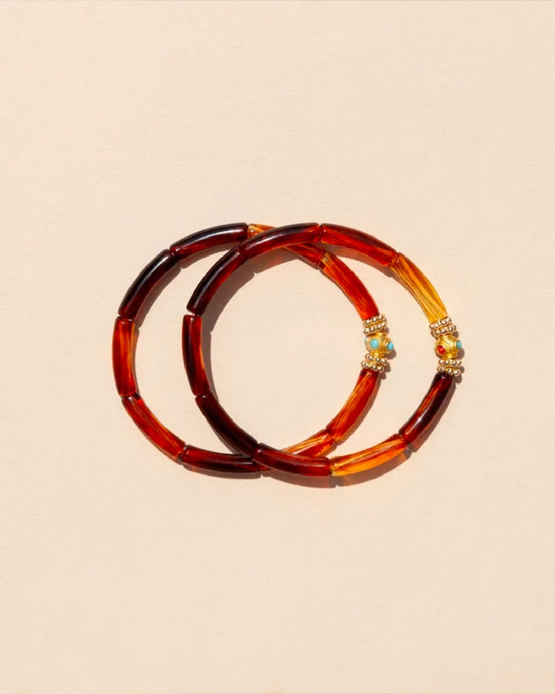 Juhu - Duo Mini Leo Bracelet - Brown
