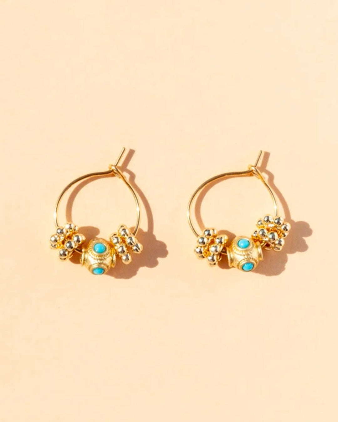 Juhu - Mini Cruz Earrings - Gold
