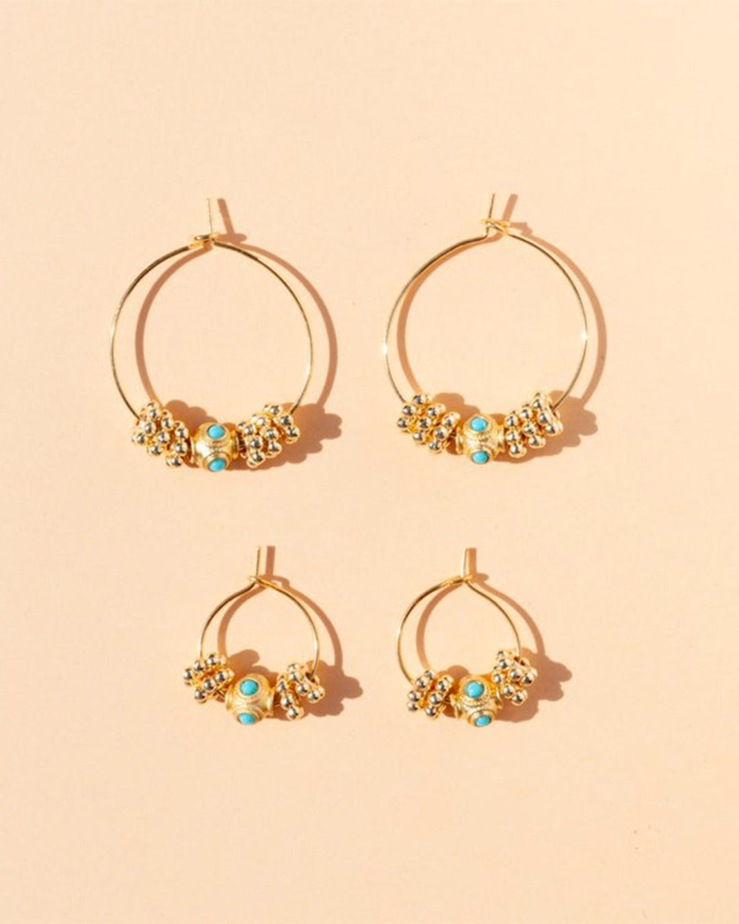 Juhu - Mini Cruz Earrings - Gold