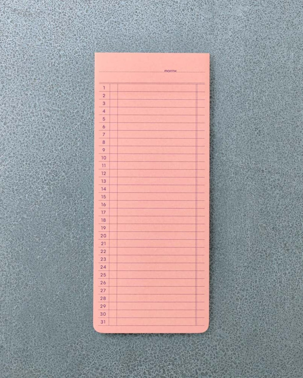 Penco - Monthly Planner Notepad - Pink