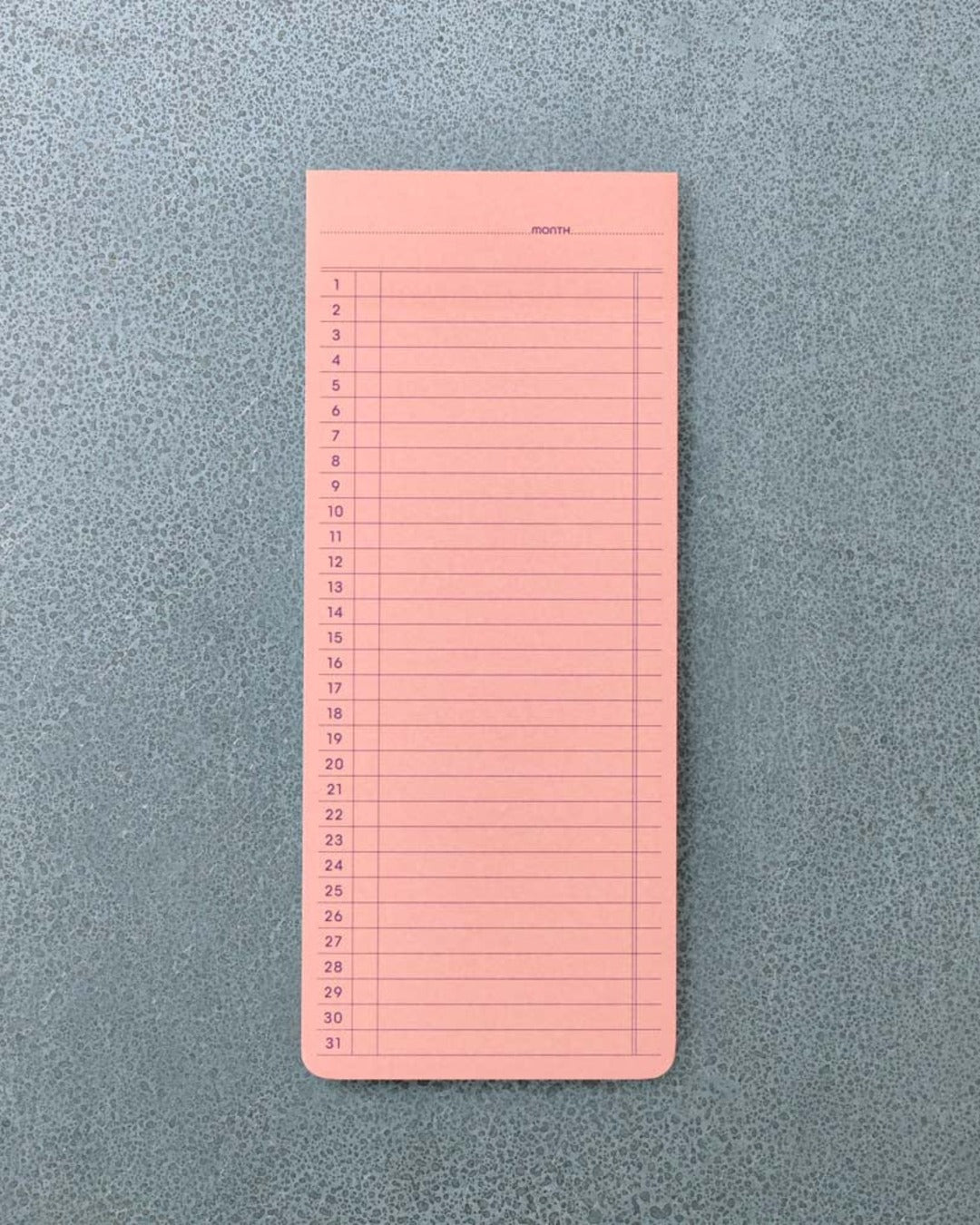 Penco - Bloc-Note Planner Mensuel - Rose