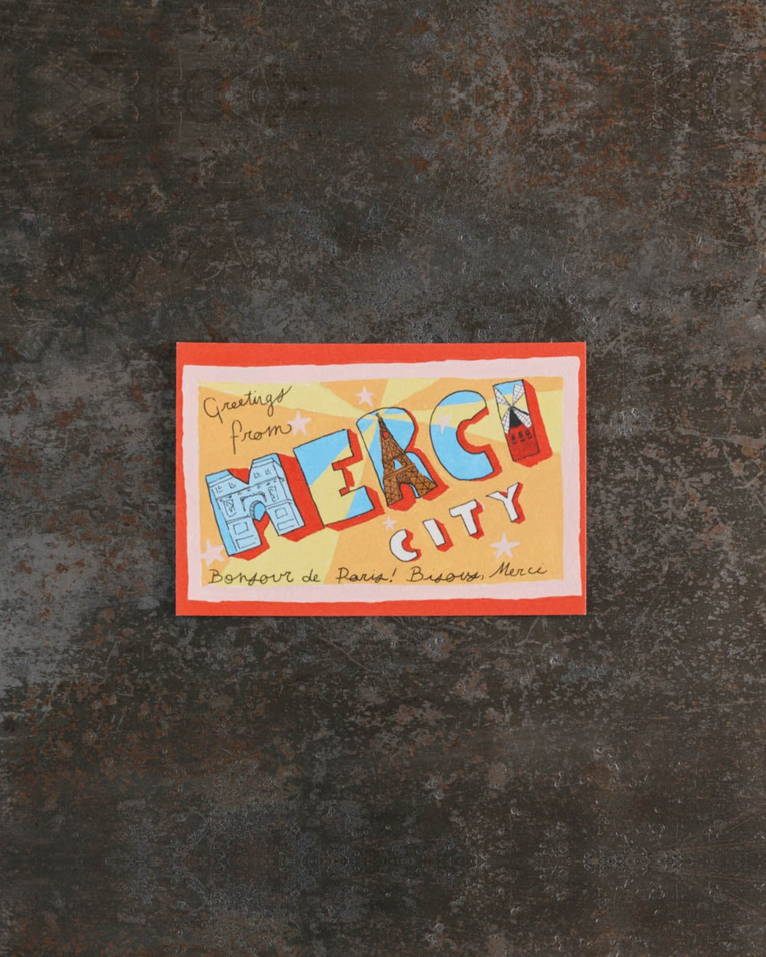 Merci - Postcard - Greetings from