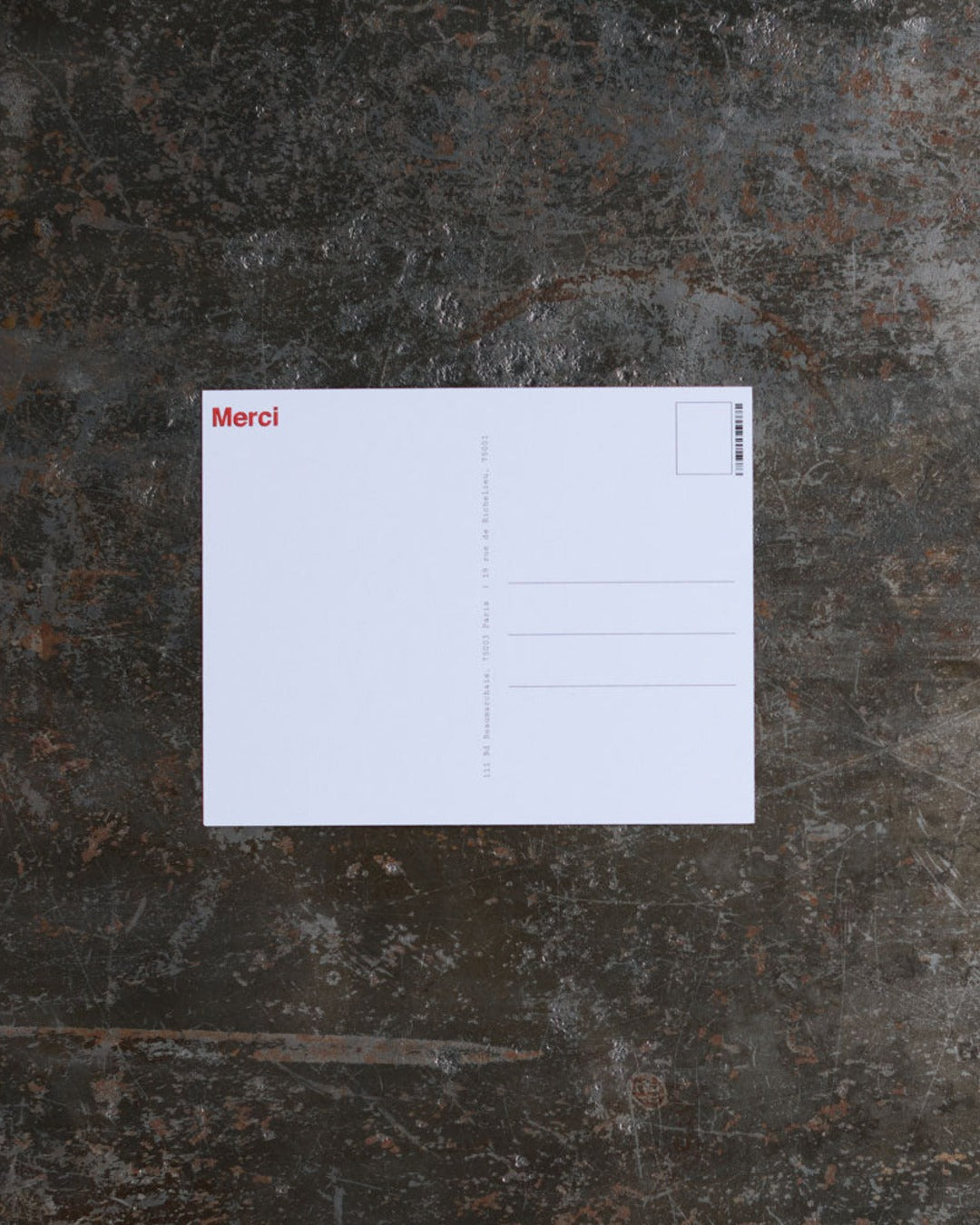 Merci x Travis Chapman - Carte Postale Found A Parking Spot