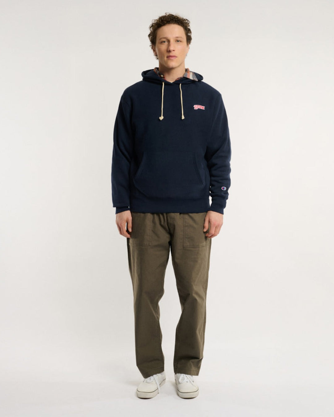 Merci x Champion - Sweat À Capuche Merci Patch - Navy