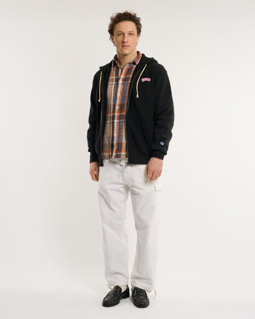 Merci x Champion - Merci Hoodie Patch Zip - Black
