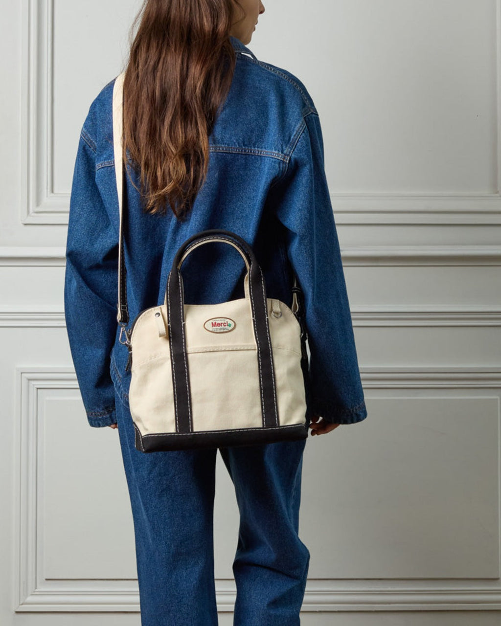 Merci - Paris Bag - Ecru & Noir