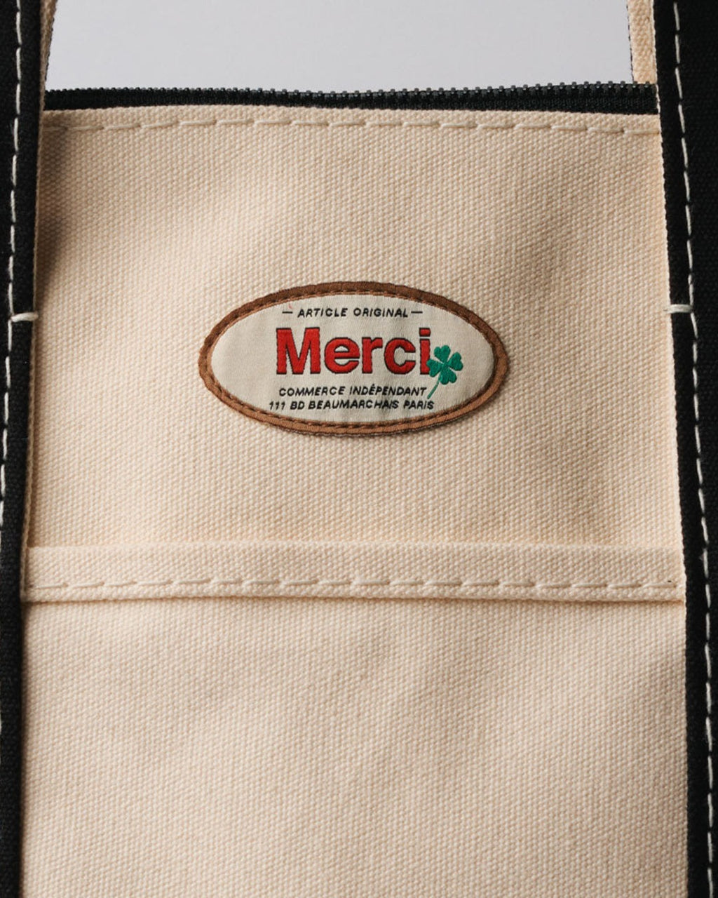 Merci - Paris Bag - Ecru & Noir