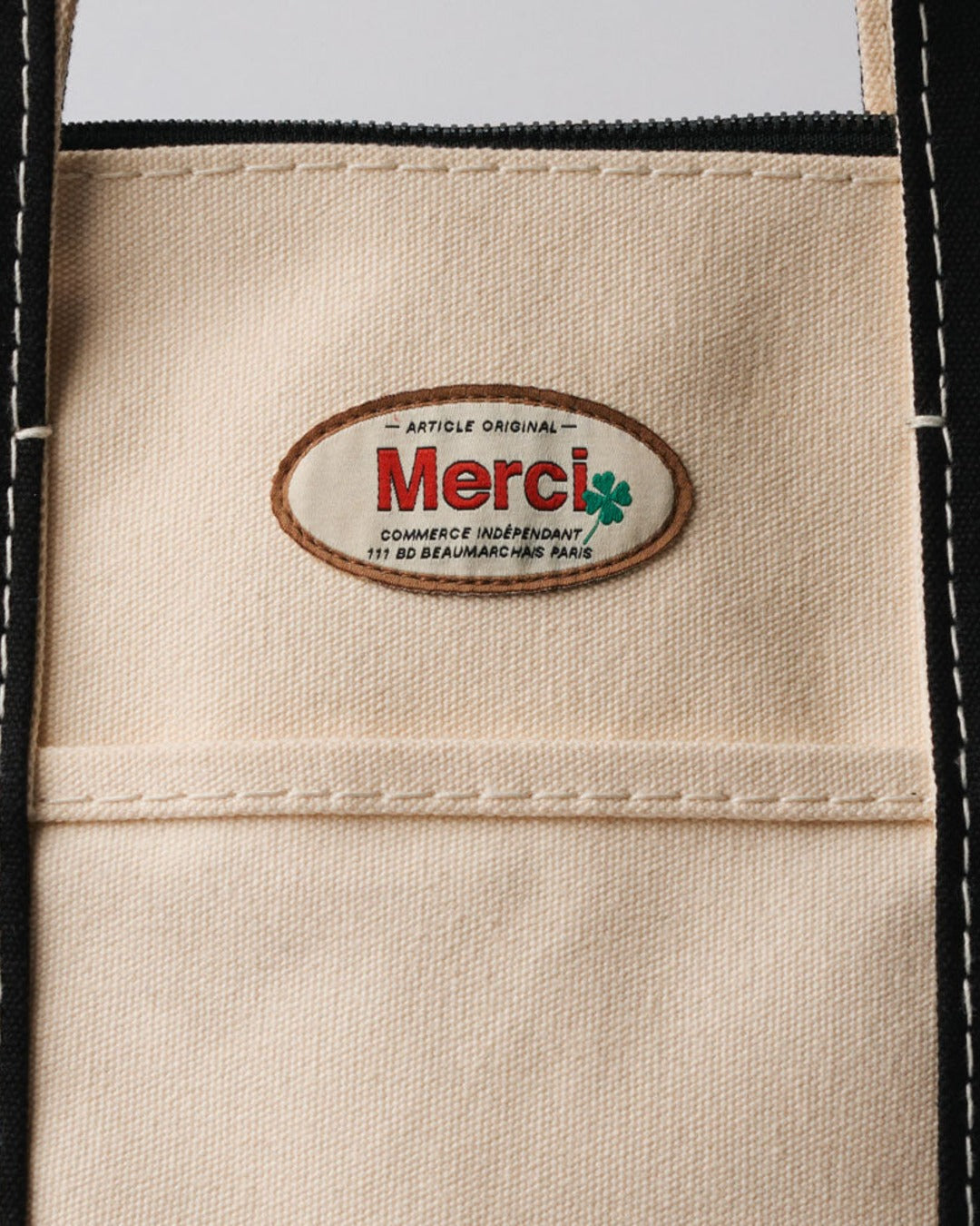 Merci - Paris Bag - Ecru & Noir