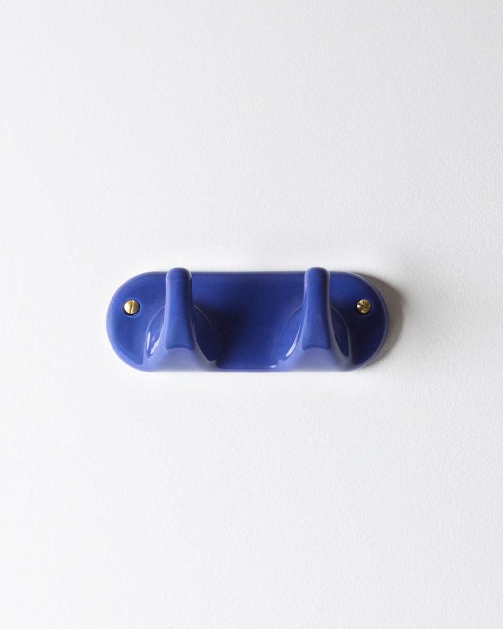 Zangra - 2-Hook Porcelain Rack - Blue