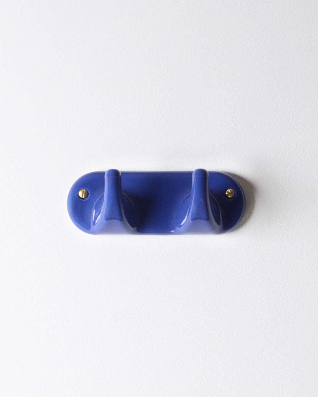 Zangra - 2-Hook Porcelain Rack - Blue