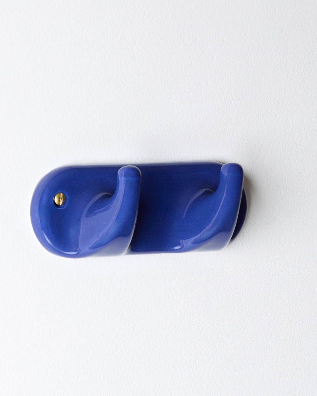 Zangra - 2-Hook Porcelain Rack - Blue