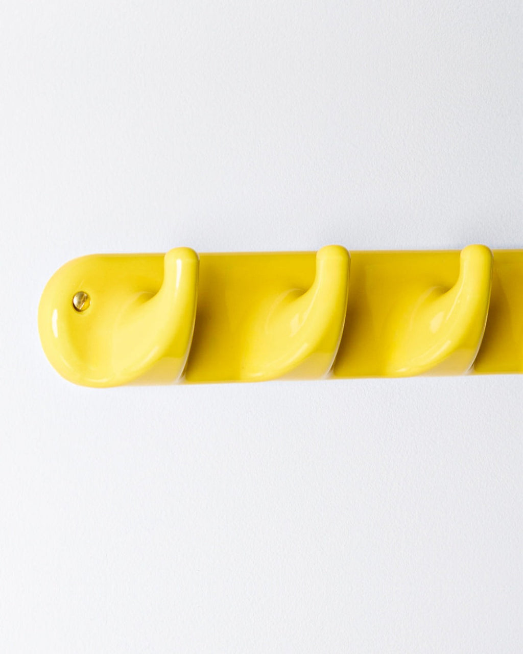 Zangra - 4-Hook Porcelain Rack - Yellow