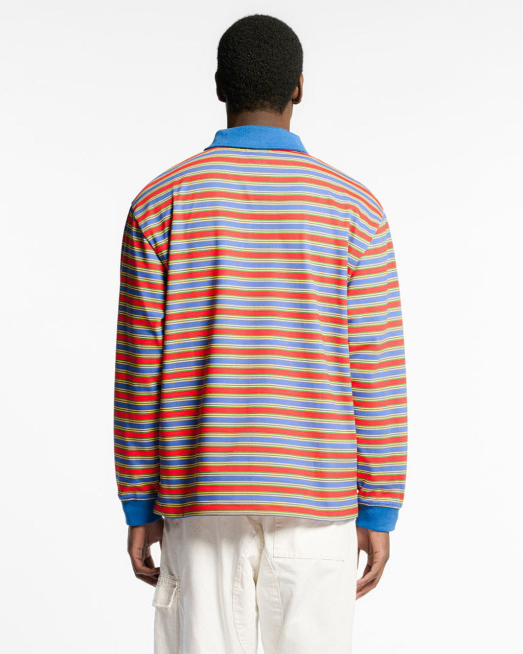 Au Vieux Campeur - Congés Payés - Roger Striped Polo - Green Red & Blue