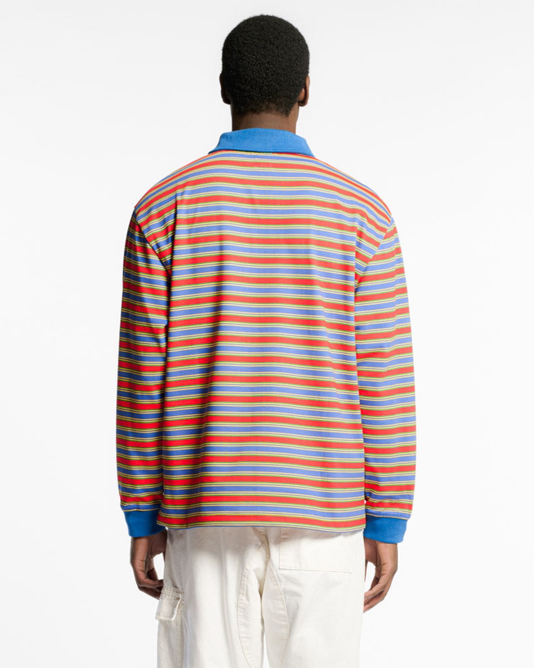 Au Vieux Campeur - Congés Payés - Roger Striped Polo - Green Red & Blue