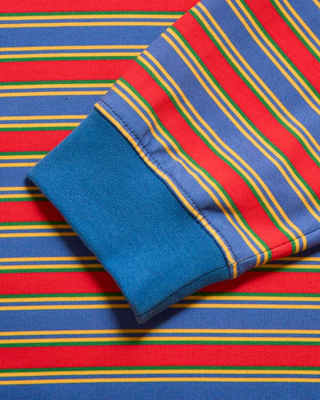 Au Vieux Campeur - Congés Payés - Roger Striped Polo - Green Red & Blue