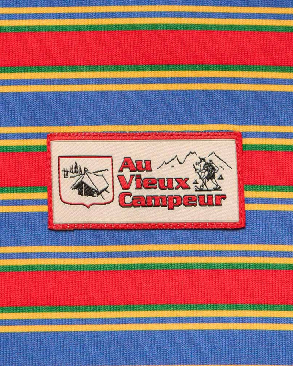 Au Vieux Campeur - Congés Payés - Roger Striped Polo - Green Red & Blue