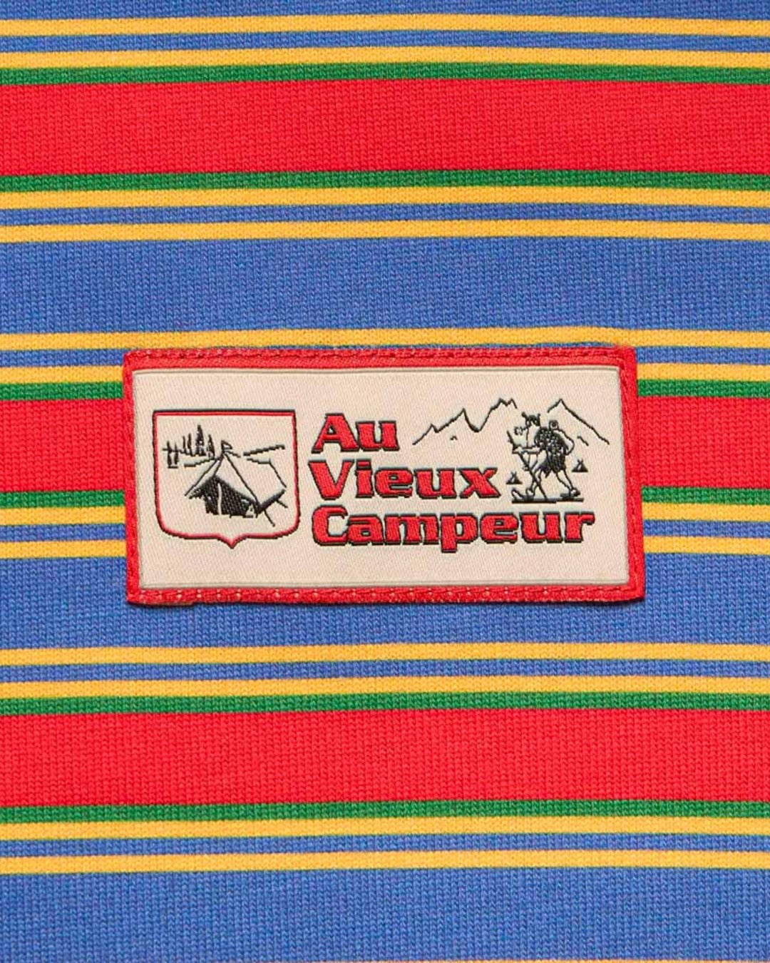 Au Vieux Campeur - Congés Payés - Roger Striped Polo - Green Red & Blue